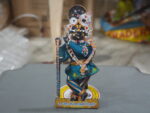 11-Inch Radharaman Ji MDF Frame – Blue Divine Edition